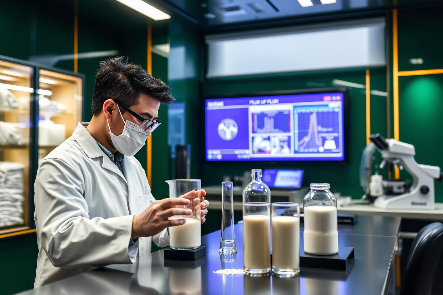 Flour purity testing